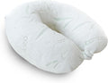 Sacred Thread Rayon Derived from Bamboo Travel Neck Pillow for Airplanes, Memory Foam for Airplane, Ergonomic Design Neck Rest, Travel Pillow for Sleeping (White)