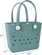 Lightweight Extra large Rubber Beach Bag Small mini Tote Bag for Gym Waterproof medium Open Handbag for Pool Sports