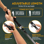 Premium Foldable Hiking Poles by USA Brand - Adjustable, Lightweight Trekking Poles Made of Aircraft Aluminum, Metal Locks Cork EVA Grips