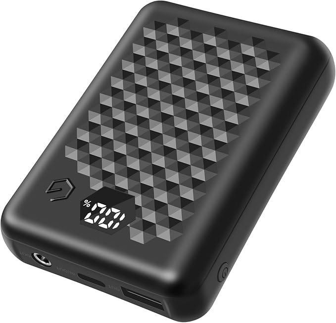 MNZZ 7.4v 14000mAh Rechargeable Power Bank Capacity Portable Battery Charger for Graphene Heated Jackets Heated Vests Type-C Input，USB Type-C DC Output Cell Phone Portable Battery Bank