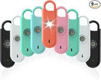 Fauxomor 140dB Personal Safety Alarm for Women, 9 Pack Safe Alarm Protection Keychain with Strobe Light & Low Battery Notice, Security Siren Self Defense for Kids Seniors College Girls