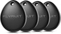 Air Tracker Tags-4 Pack for Apple Find My (iOS Only), Official MFi Certified, Mini Bluetooth Key Finder Locator with Sound, Smart Luggage Tracker for iPhone, Suitcases, Backpack, Wallet, Bike