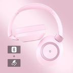 Active Noise Cancelling Headphones, 100H Playtime Headphone Wireless Bluetooth, Bluetooth Headphone with Microphone, Over Ear Wireless Headphones with Deep Bass,Fast Charging for Travel