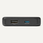 Amazon Basics Slim Portable Charger Power Bank with LED Display, 10,000 mAh, Black