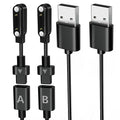 Audiovance 2-Pack AB762 Reversible Smartwatch Charger – Innovative Magnetic Charging Cable, Solves Polarity Mismatch, Universal for All 7.62mm-Pin-Pitch Smart Watches