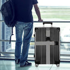 Luggage Straps for Suitcases TSA Approved-2 Pack Bright Personalized Luggage Belt Strap for Suitcase/Carry On Bag Luggage Accessories for Travel (Grey)