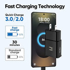 Type C Charger Fast Charging, Adaptive Fast Charger Kit with 12FT USB Type C Cable for Samsung Galaxy S23/S23 Ultra/S22/S21/S20/S20+/S10/S10+/S10e/S9/S9+/S8/S8Plus/Edge/Active/Note 8/9/10/20