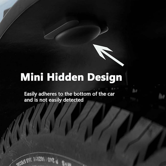 GPS Tracker for Vehicles, No Monthly Fee, 2 PCS Tracker Device for Vehicles, Real-Time Car Tracker, Work with Find My (iOS Only), Magnetic Mini Car Tracker Device Hidden with Waterproof Case
