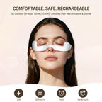 Axioms Under-Eye Red Light Therapy Device, 3D Contour Microcurrent Eye Massager for Dark Circles, Puffiness and Fine Lines, Rechargeable Eye Treatment Glasses, Lightweight Design (White)