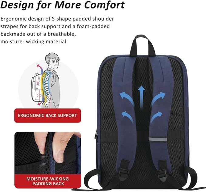 MAXTOP Travel Laptop Backpack Business Anti-theft Backpacks[Water Resistant] College Bookbag Fits 18.4 Inch Laptop
