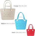 Lightweight Extra large Rubber Beach Bag Small mini Tote Bag for Gym Waterproof medium Open Handbag for Pool Sports