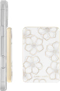 Case-Mate MagSafe Portable Charger Power Bank 5000mAh - iPhone Charger for Fast Charging - Qi Compatible Magnetic Wireless Battery Pack with USB-C Cable for all phones - Slim Lightweight - Floral Gems