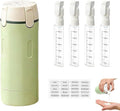 4 in 1 Travel Dispenser Bottle, 4-in-1 Refillable Travel Dispenser Bottles, 4 Pack 30ML Travel Bottles for Toiletries, 2026 New Portable Travel Containers for Shampoo Lotion Conditioner (Green)