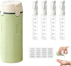 4 in 1 Travel Dispenser Bottle, 4-in-1 Refillable Travel Dispenser Bottles, 4 Pack 30ML Travel Bottles for Toiletries, 2026 New Portable Travel Containers for Shampoo Lotion Conditioner (Green)