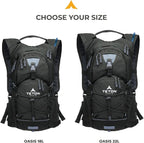 Teton Oasis/Trailrunner Hydration Backpack – Lightweight Water Pack with 2L/3L Bladder for Hiking, Running, Cycling, Biking 18L/22L Sizes – Sewn-in Rain Cover – Fits Men and Women