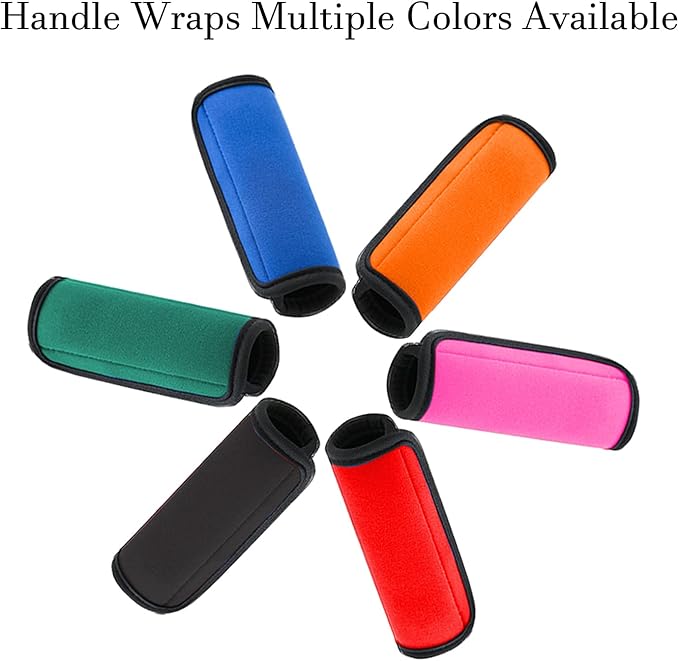 2 Pack Luggage Handle Wraps for Suitcase, Bright Color Comfort Soft Handle Covers (Pink)