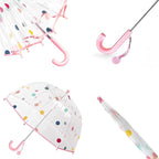 Kids Clear Umbrella for Rain Dome Bubble Umbrellas Windproof for Kids Boys and Girls