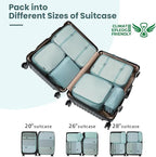 BAGAIL 6 Set/8 Set/10 Set Packing Cubes Various Sizes Packing Organizer for Travel Accessories Luggage Carry On Suitcase