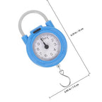 ibasenice Portable Hanging Luggage Scale with Spring Hook High Precision Mechanical Bag Weight Scale for Travel and Postal Use Blue Compact