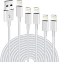 Lightning Cable 5pack[6/6/6/6/6FT] Apple MFi Certified Long iPhone Charger Fast Charging High Speed Data Sync USB Cable Compatible iPhone 13/12/12 PRO/Max/11/11PRO/XS/Max/XR/X/87/6plus/iPad Air