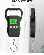 Luggage Weight Scale, 4pcs 60kg/10g LCD Digital Hanging Scale Electronic Weighting Luggage Scale Charging Portable Weighing Balance Tools,for Travel