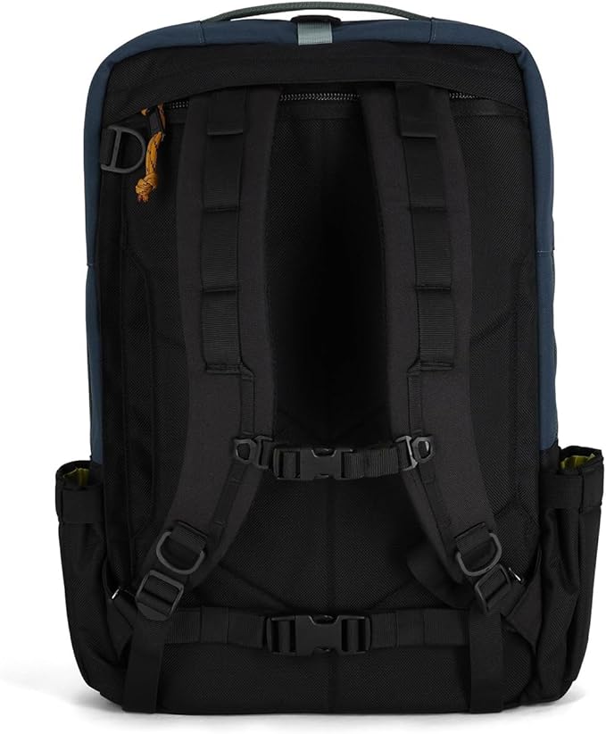 Topo Designs Global Travel Bag – 30L or 40L - Carry-On Compliant Most Airlines, Durable Travel Duffel Bag, Clam Shell Main Pocket, Laptop Sleeve, Backpack, Luggage (30L / Stone Blue/Forest)
