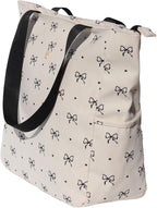 Original Floral Water Resistant Large Tote Bag Shoulder Bag for Gym Beach Travel Daily Bags Upgraded