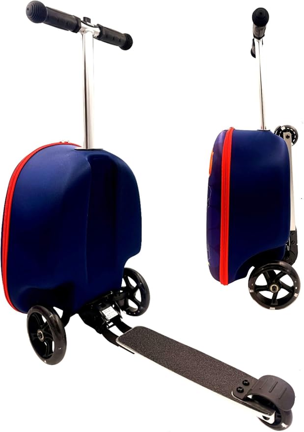 Fast Forward Nickelodeon Paw Patrol 2-in-1 Kids Scooter Suitcase & Ride-On Carry-On Luggage Lightweight Travel Case with Built-in Kick Scooter