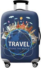 WUJIAONIAO Travel Luggage Cover Baggage Suitcase Cover Protector Skins 18-32 Inch (A9 TRAVEL, XL (for 29-32 inch luggage))
