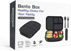 Amathley Lunch Box Kids,Bento Box Adult,Leakproof Lunch Containers for Adults/Kids/Toddler,1200ML-4 Compartments bento Lunch box with Utensil,Microwave & Dishwasher & Freezer Safe (Dark Gray)