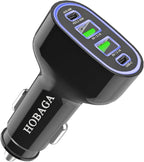 2Pack USB C Car Charger Adapter, AVS PD 3.2 QC 5.0 USB Charger, Multi Port Cigarette Lighter Car Phone Charger Compatible with MacBook iPhone 17 16 15 Pro Max iPad, Galaxy S26 25 24 Ultra.