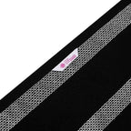 CASA COPENHAGEN Solitaire 2Pcs 100% Egyptian Cotton Large Designer Bathsheet Towels Gift Set- Black, 600GSM, 35"x70" 2Bath Sheet Towels for Bathroom Set for Women & Men