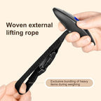 Luggage Scale Portable Digital Handheld Baggage Scale for Travel Suitcase Weight Scale with Rubber Paint 110 Pounds Battery Included (Black)