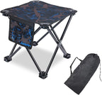 VOLIXOD Folding Portable Camping Stool for Adults, Lightweight Collapsible Stool for Outdoor Footrest Fishing Hiking Gardening and Beach with Carry Bag(400 LBS Capacity)