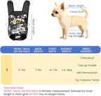 Dog Backpack Carrier, Front Pocket for Essentials, Legs Out Carrying Sling Travel Bag for Small Medium Dogs 2.5-4 Lbs, Soft Wearable Puppy Chest Carry Backpacks for Walking/Hiking/Camping/Traveling