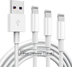 3 Pack Apple MFi Certified iPhone Charger Cable 6ft, Apple Lightning to USB Cable Cord 6 Foot, 2.4A Fast Charging,Apple Phone Long Chargers for iPhone 13/12/11/11 Pro/11 Max/X/XS/XR/XS Max/8/7/6/5S