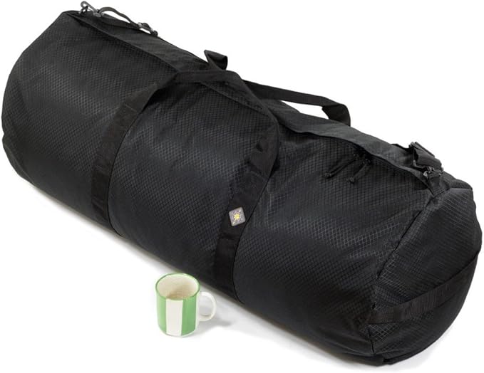 131L Expedition Duffel Bag, Heavy-Duty Gear Bag, 1050D Tuff Cloth, Diamond Ripstop, Reinforced Stitching - Black (16" x 40")