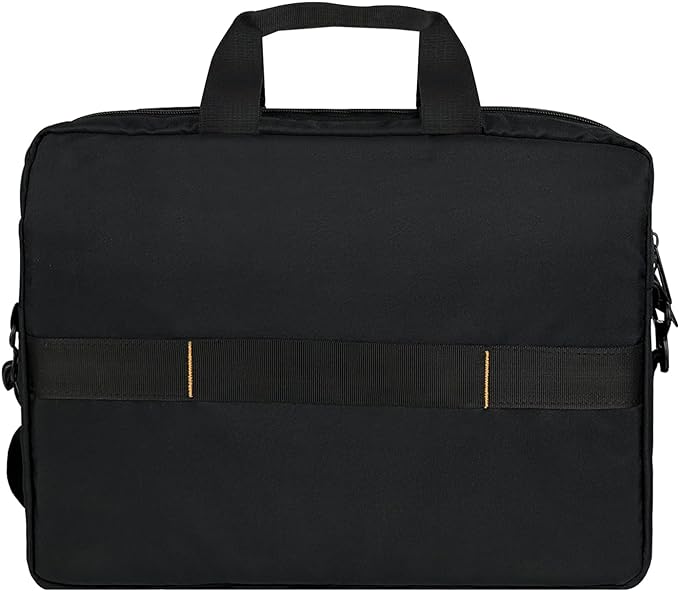 Amazon Basics Laptop Carrying Case with Shoulder Strap and Handle, Large Capacity, Black, 15.6 in (Pack of 6)