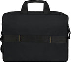 Amazon Basics 15.6 in Laptop Bag with Shoulder Strap and Handle, Large Capacity, Spacious Compartments, Black