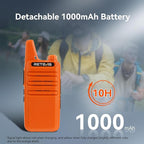 Retevis RT22 Rechargeable Walkie Talkies, Long Range Two Way Radio for Adults, Portable Handheld Radio, Voice Activated, Emergency Alarm, Upgraded Type-C Charing, Outdoor Hiking Travel(4 Pack, Orange)