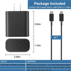 Type C Charger Fast Charging, 45W USB-C Super Fast Type C Wall Charger for Samsung Galaxy S26 S25 S24 S23 Ultra/S26 S25 S24 S23 S22 S21S20/Note 10/20, PPS Android Charger Block with 8FT Cable-Black