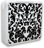 Glamsockets Decorative Wall Mount Surge Protector with 3 Outlets, Dual USB Charging Ports and Phone Holder - USB Charging Center/Multi Function Wall Tap (Versailles)