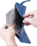 Passport Holder Cover Wallet RFID Blocking Leather Card Case Travel Accessories for Women Men (Blue)
