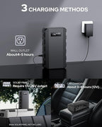 Apowking Power Bank with AC Outlet, 65W Portable Laptop Battery Bank Fast Charging, 88.8Wh 24000mah Power Station for Outdoor Camping PowerBank Travel Home Power Backup
