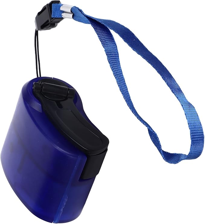 Hand Crank USB Phone Charger for Outdoor Activities - Portable Emergency Manual Charger (Blue)