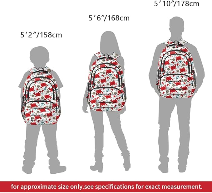 rickyh style School Backpack Travel Bag for Men & Women Lightweight College Back Pack with Laptop Compartmen
