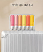 Quatish Travel Bottles for Toiletries 6 Pack, Original Patented Leakproof 3 oz Tsa Approved Travel Size Containers, BPA Free Silicone Shampoo and Conditioner Bottle, Cruise Camping Essentials, Macaron