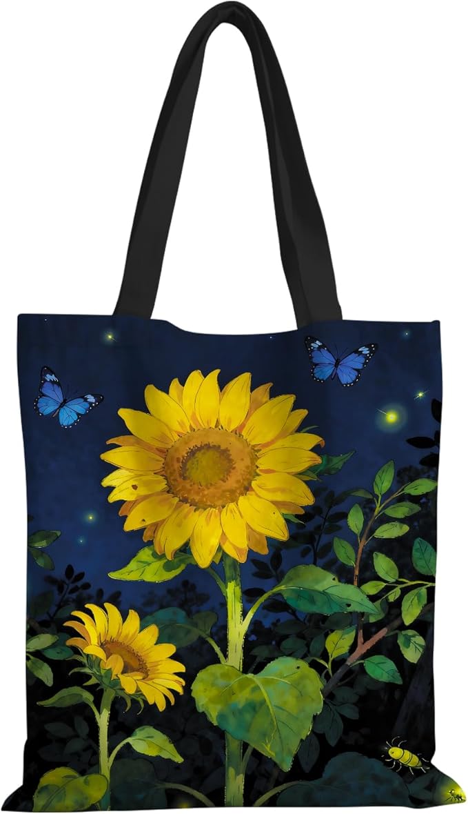 ANNA QUEEN Cat Tote Bag Shoulder Bag Handle Bag for Gym Yoga Picnic Beach Kitchen Reusable