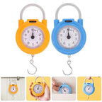 2pcs Portable Digital Hanging Luggage Scale with Hook, Mini Handheld Electronic Spring Scale for Travel Suitcase, High-Precision Small Weight Measurement Tool