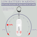 Personal Safety Alarm - Waterproof Rechargeable Security Alarm - 140dB Extra Loud Siren & Strobe Light - Self Defense Keychain - Gift for Women, Teenagers, College Girls, Seniors (White)